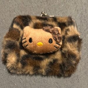 Furry Hello Kitty Coin Purse